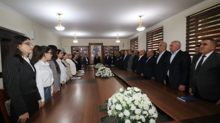 BDU-nun Qazax filialında 8 Noyabr - Zəfər Gününün beşinci ildönümünə həsr edilmiş dəyirmi masa keçirilib - 21.10.2025