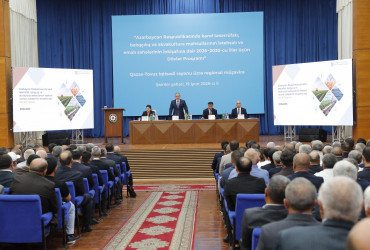 Şəmkirdə aqrar sahədə yeni Dövlət Proqramının müzakirəsi ilə bağlı regional müşavirə keçirilib-19.06.2026