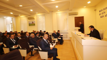 Qazaxda 2026-cı ilin məhsulu üçün aparılan səpin işləri və payız suvarması ilə bağlı müşavirə keçirilib-25.11.2025