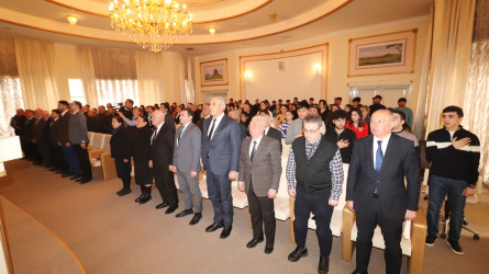 Qazaxda "Konstitusiyamız və suverenliyimiz xalqımızın milli sərvətidir" adlı elmi-praktik konfrans keçirilib 25.02.2025