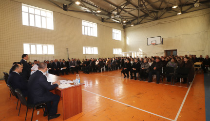 Qazaxda icra başçısının 2026-cı ilin yanvar ayı üzrə vətəndaşlarla keçirilən ilk səyyar görüşü rayonun Daş Salahlı kəndində olub 08.01.2026