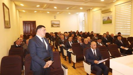 Qazaxda 2026-cı ilin məhsulu üçün aparılan səpin işləri və payız suvarması ilə bağlı müşavirə keçirilib-25.11.2025