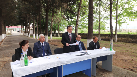 Qazaxda icra başçısının iyun ayı üzrə vətəndaşlarla keçirilən ilk səyyar görüşü rayonun Orta Salahlı kəndində olub-04.06.2026