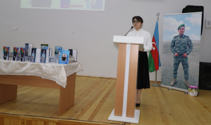 Qazaxda 8 Noyabr - Zəfər Gününün beşinci ildönümünə həsr edilmiş kitab və rəsm sərgisi, Vətən müharibəsi şəhidi tibb xidməti leytenantı Adil Əfəndiyevə həsr edilmiş “O, bizim Adildi” kitabının təqdimat mərasimi olub -22.10.2025