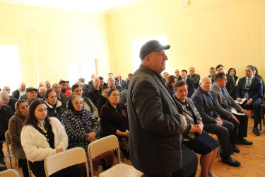 Qazaxda icra başçısının aprel ayında vətəndaşlarla keçirilən növbəti səyyar görüşü sərhəddə yerləşən Məzəm kəndində olub 16.04.2026