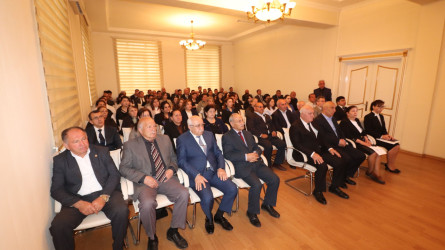 Qazaxda “Ümummilli Lider Heydər Əliyev müstəqil Azərbaycan Konstitusiyasının müəllifidir” mövzusunda elmi-praktik konfrans keçirilib 25.04.2025