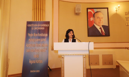 Qazaxda “Heydər Əliyev Konstitusiyası müstəqil, suveren, qüdrətli Azərbaycanın dinamik inkişafını təmin edən hüquqi sənəddir!” mövzusunda Regional Konfrans keçirilib - 28.08.2025