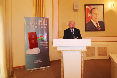 Qazaxda "Konstitusiyamız və suverenliyimiz xalqımızın milli sərvətidir" adlı elmi-praktik konfrans keçirilib 25.02.2025