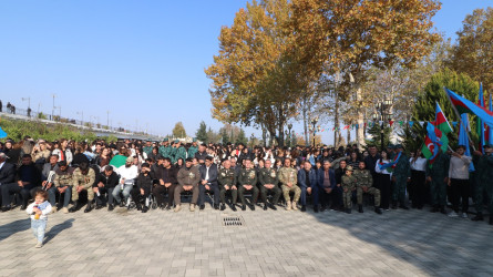 Qazaxda 8 Noyabr - Zəfər Gününün beşinci ildönümünə həsr olunmuş “Zəfərin mübarək Azərbaycan!” başlıqlı bayram tədbiri keçirilib 07.11.2025