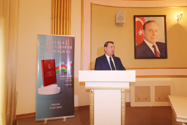 Qazaxda "Konstitusiyamız və suverenliyimiz xalqımızın milli sərvətidir" adlı elmi-praktik konfrans keçirilib 25.02.2025