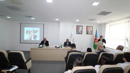 Qazaxda görkəmli oftalmoloq-alim, Akademik Zərifə xanım Əliyevanın anadan olmasının 103 illiyinə həsr olunmuş “İki Dahi İnsan ömrü” başlıqlı tədbir keçirilib 28.04.2026