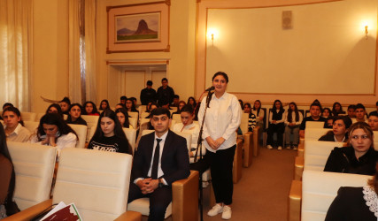 Qazaxda 8 Noyabr – Zəfər Gününün beşinci ildönümü ərəfəsində Vətən müharibəsi iştirakçıları ilə gənclərin görüşü təşkil edilib 23.10.2025