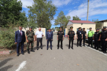 Qazaxda rayon ərazi mülki müdafiə qüvvələri ilə xəbərdarlıq və toplanış üzrə mülki müdafiə məşqi keçirilib 12.09.2025