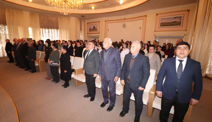 Qazaxda “Yusif Səmədoğlunun ədəbi irsi: ənənə və müasirlik kontekstində” mövzusunda elmi-praktik konfrans keçirilib-05.12.2025