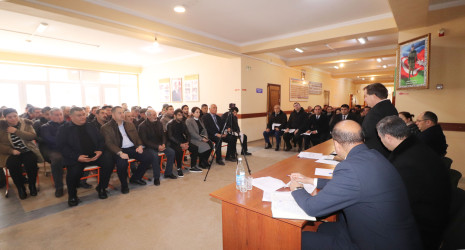 Qazaxda icra başçısının yanvar ayı üzrə vətəndaşlarla keçirilən sonuncu səyyar görüşü rayonun Aslanbəyli kəndində olub 26.01.2026