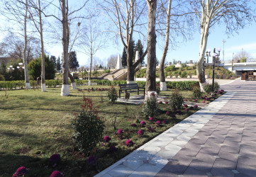 Qazax şəhəri Heydər Əliyev adına park - 04.03.2026