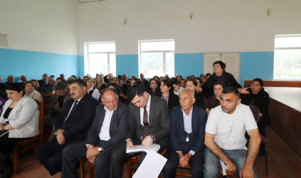 Qazaxda icra başçısının may ayı üzrə vətəndaşlarla keçirilən ilk səyyar görüşü rayonun Xanlıqlar kəndində olub-07.05.2026