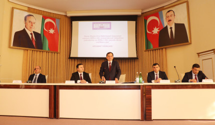 Qazax Rayon İcra Hakimiyyəti başçısının rayonun 2025-ci ilin sosial-iqtisadi inkişafının yekunlarına və 2026-cı ildə qarşıda duran vəzifələrə həsr olunmuş hesabat yığıncağı keçirilib 13.01.2026